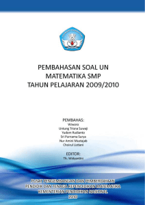 Pembahasan UN Mat SMP 2010-A