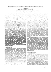 Sistem Pemantauan Kesehatan Manusia Berbasis Jaringan Sensor