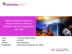 Aplikasi Edukasi Pengenalan Hewan Endemik Indonesia Berbasis