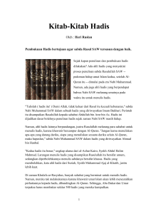 Kitab-Kitab Hadis - Jalan Kehidupan