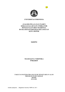 universitas indonesia analisis pelayanan pasien sebagai salah satu