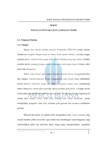 II - 1 BAB II TINJAUAN PUSTAKA DAN LANDASAN TEORI 2.1