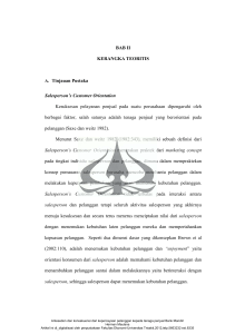 BAB II KERANGKA TEORITIS A. Tinjauan Pustaka