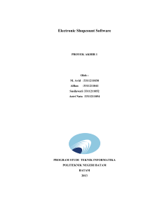 Electronic Shopcount Software - Polibatam DigiLib