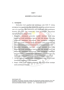 BAB V KESIMPULAN DAN SARAN A. Kesimpulan