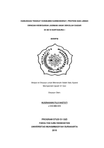 program studi s1 gizi fakultas ilmu kesehatan universitas