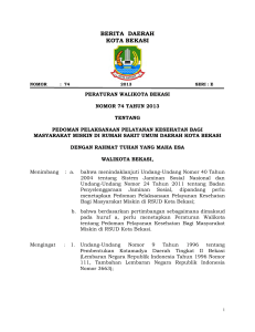 berita daerah kota bekasi - JDIH Bagian Hukum Pemerintah Kota