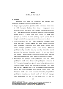 298 BAB V SIMPULAN DAN SARAN A. Simpulan