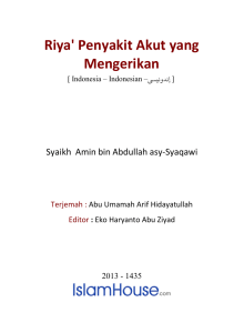 Riya` Penyakit Akut Yang Mengerikan PDF