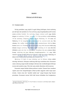 bab ii tinjauan pustaka - Perpustakaan Universitas Mercu Buana