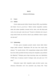 8 BAB II TINJAUAN PUSTAKA 2.1 Gonore 2.1.1