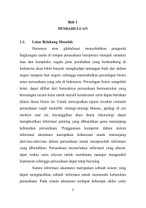 Bab 1 PENDAHULUAN 1.1. Latar Belakang Masalah Derasnya arus