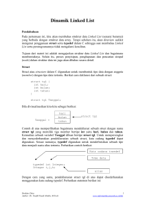 Dinamik Linked List - Informatika Unsyiah