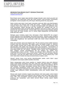 MENINGKATKAN BRAND EQUITY DENGAN - EMP