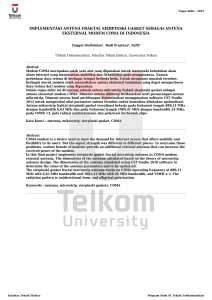 implementasi antena fraktal sierpinski gasket sebagai antena