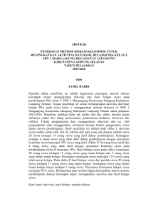 ABSTRAK PENERAPAN METODE DISKUSI KELOMPOK UNTUK