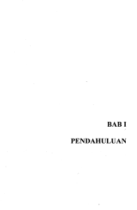 BABI PENDAHULUAN