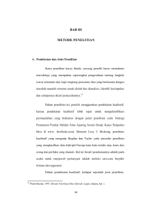 bab iii metode penelitian - Digilib UIN Sunan Ampel Surabaya