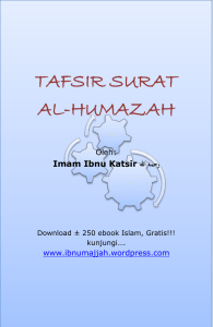 tafsir surat al-humazah - File eBook Ibnu Majjah