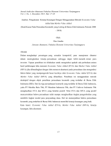 Jurnal Audit dan Akuntansi Fakultas Ekonomi