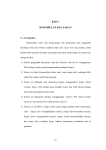 bab v kesimpulan dan saran