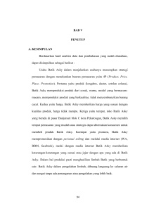 BAB V PENUTUP A. KESIMPULAN Berdasarkan hasil analisis data