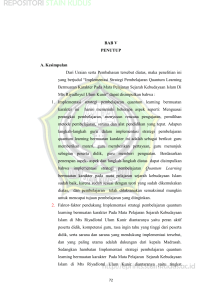 BAB V PENUTUP A. Kesimpulan Dari Uraian serta Pembahasan