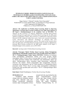 penerapan model problem based learning dalam