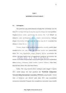 75 BAB V KESIMPULAN DAN SARAN 5.1 Kesimpulan Dari