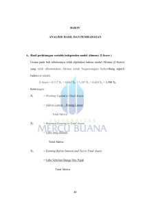 48 BAB IV ANALISIS HASIL DAN PEMBAHASAN A. Hasil