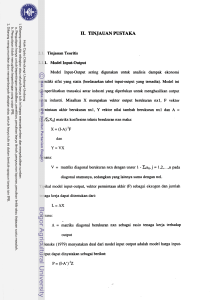 Model Input-Output Ekonometrika Indonesia dan