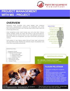 project management with ms - Point Development Consultant