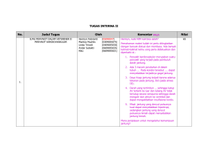 TUGAS INTERNA II No. Judul Tugas Oleh Kementar