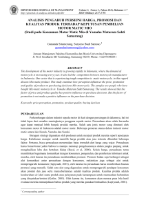 Analisis Faktor-Faktor yang Mempengaruhi