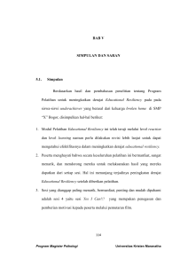 BAB V SIMPULAN DAN SARAN 5.1. Simpulan Berdasarkan hasil