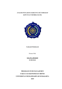 PROGRAM STUDI MANAJEMEN FAKULTAS EKONOMI DAN