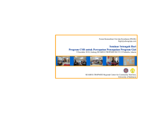 Seminar Setengah Har ii Program CSR untuk Percepatan
