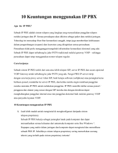 10 Keuntungan menggunakan IP PBX