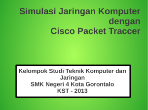 Simulasi Jaringan Komputer dengan Cisco Packet