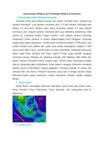 Kenampakan Wilayah dan Pembagian Waktu di Indonesia
