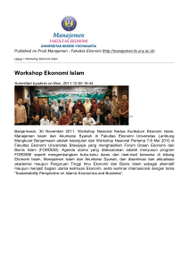 Workshop Ekonomi Islam - Prodi Manajemen