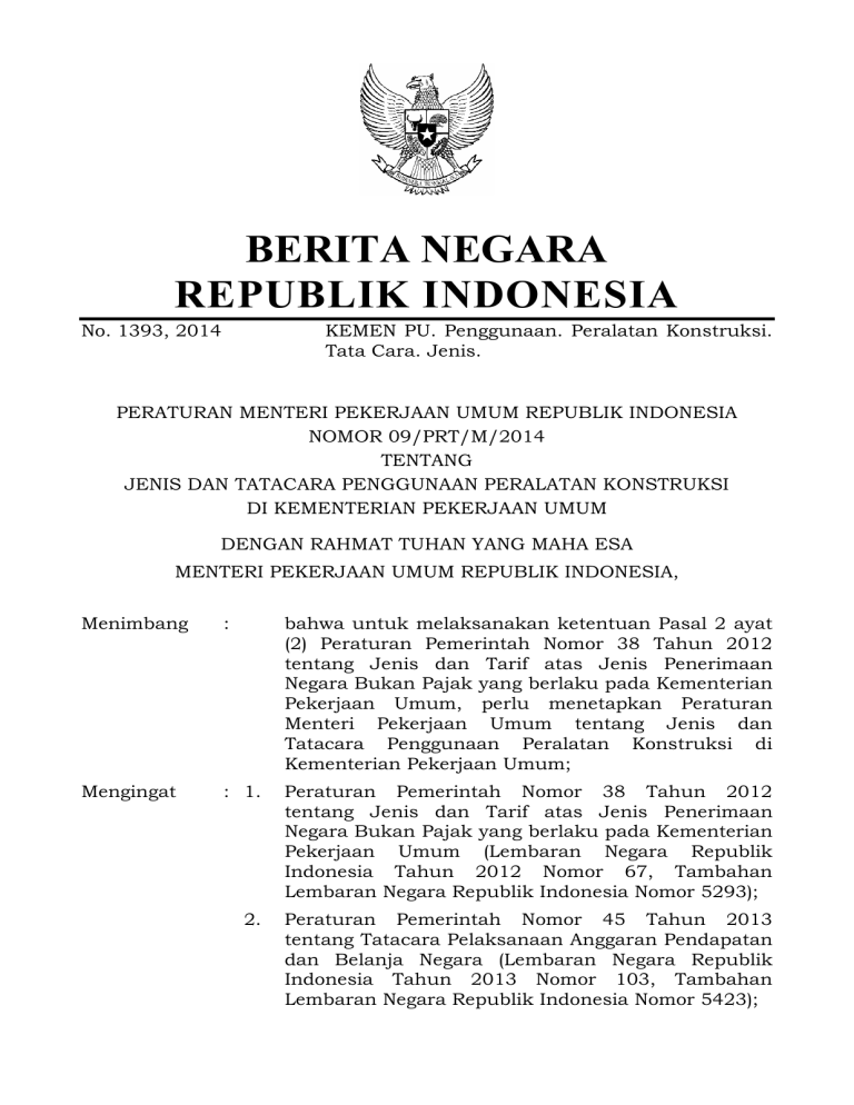 BERITA NEGARA REPUBLIK INDONESIA