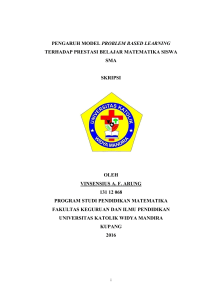 pengaruh model problem based learning terhadap prestasi belajar