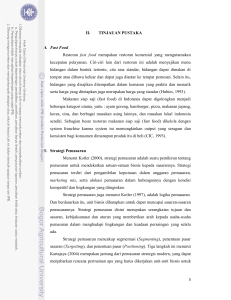 II. TINJAUAN PUSTAKA A. Fast Food Restoran fast