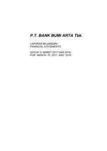 P.T. BANK BUMI ARTA Tbk.