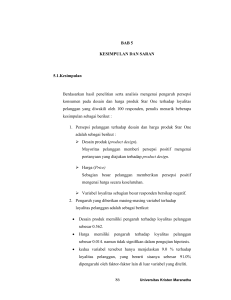 86 BAB 5 KESIMPULAN DAN SARAN 5.1.Kesimpulan Berdasarkan