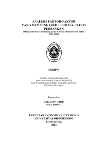 analisis faktor-faktor yang mempengaruhi