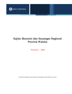 Kajian Ekonomi dan Keuangan Regional Provinsi