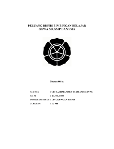 peluang bisnis bimbingan belajar