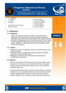 Mata Kuliah / Materi Kuliah